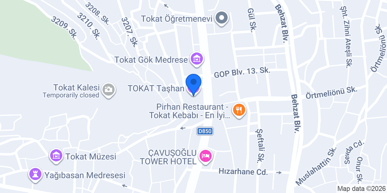 TOKAT Taşhan konumu