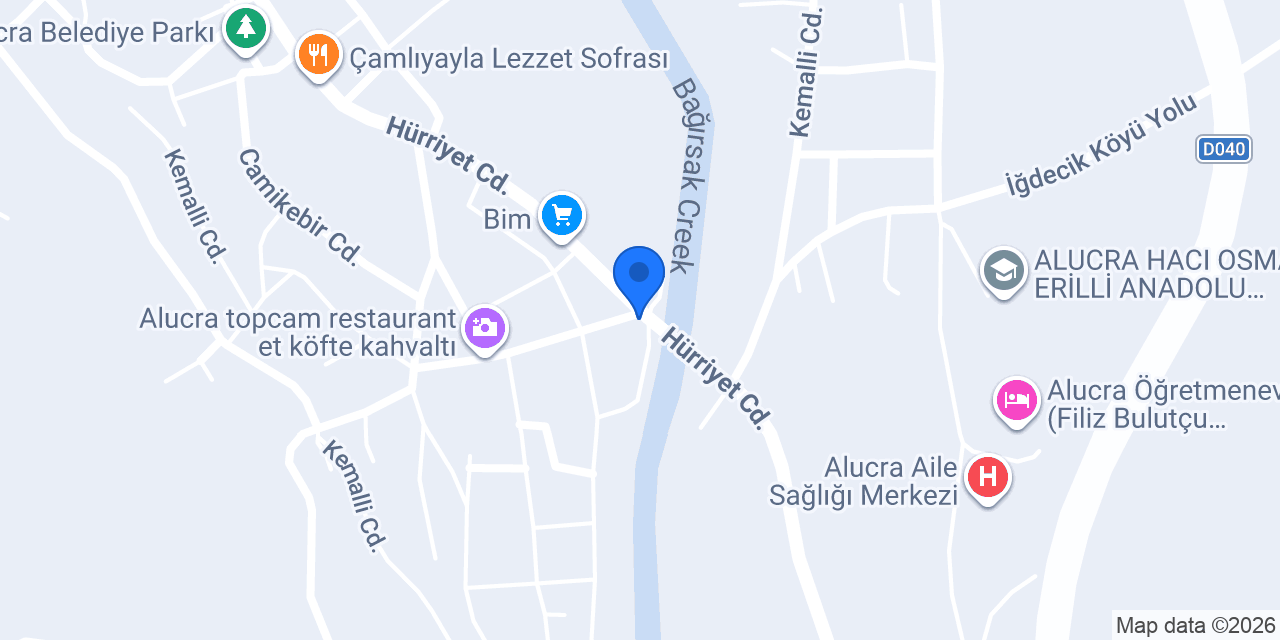 Alucra Belediyesi konumu