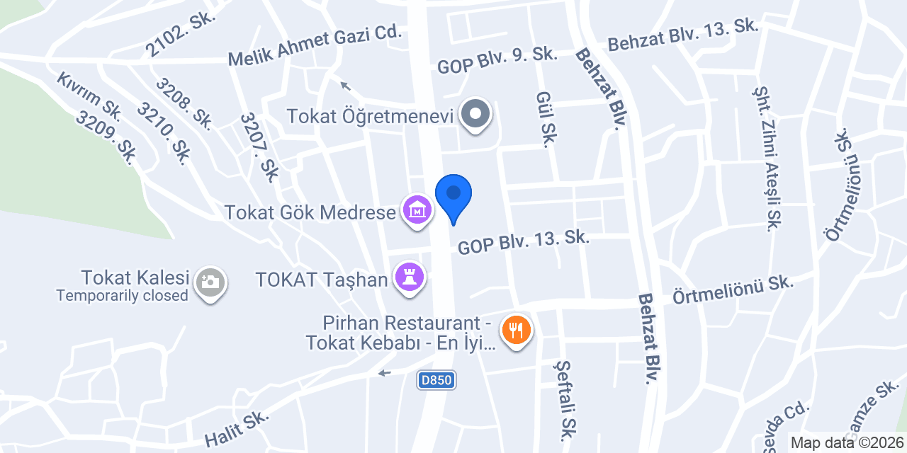Tokat Eczanesi konumu