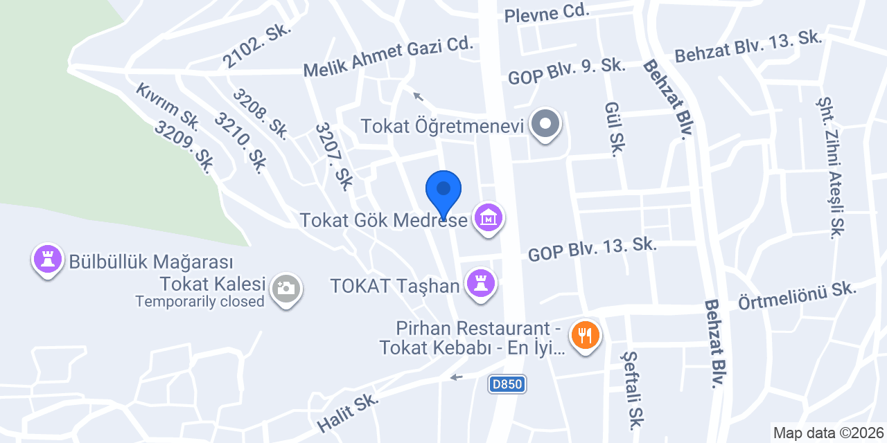 Bahçeli Konak Bar konumu