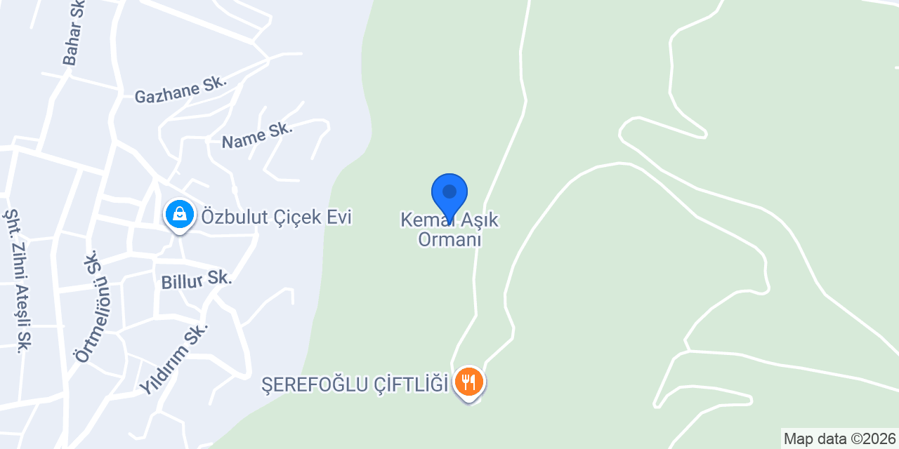 Kemal Aşık Ormanı konumu