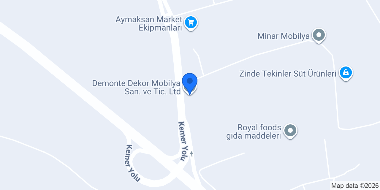 Demonte Dekor Mobilya San. ve Tic. Ltd. konumu