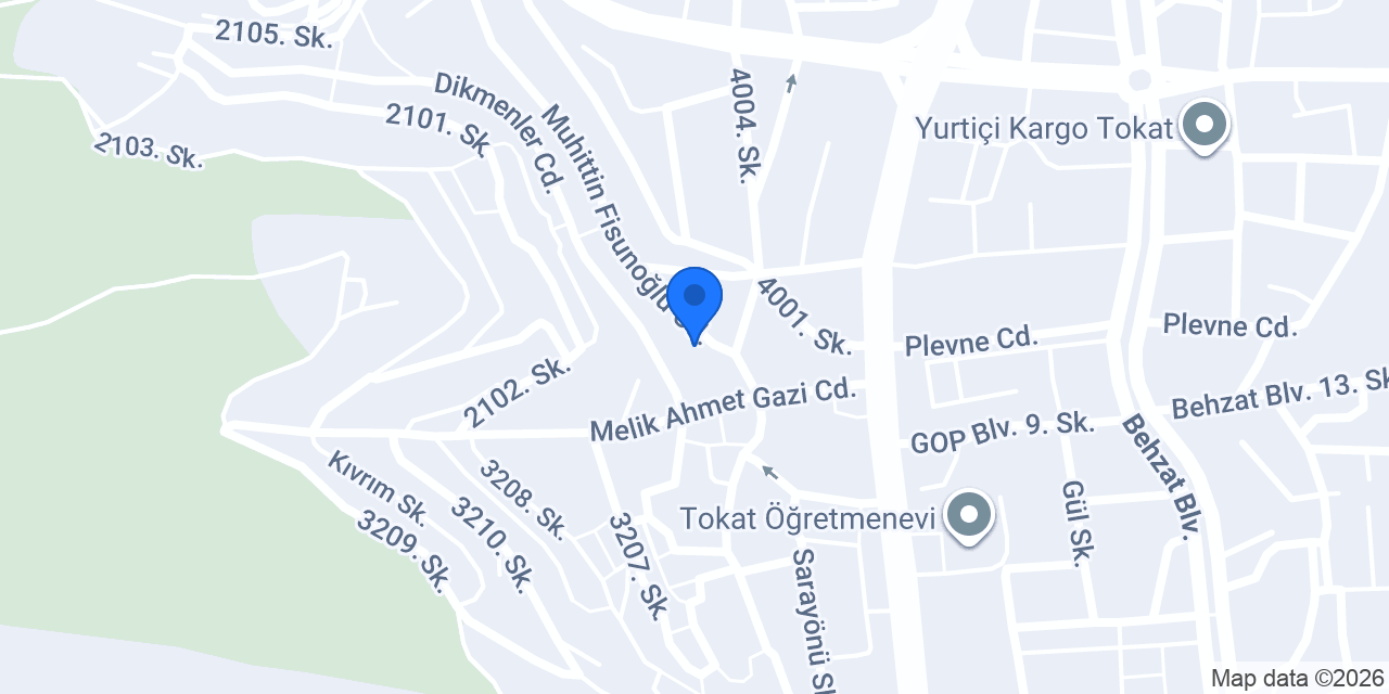 Yücel Mobilya TOKAT konumu