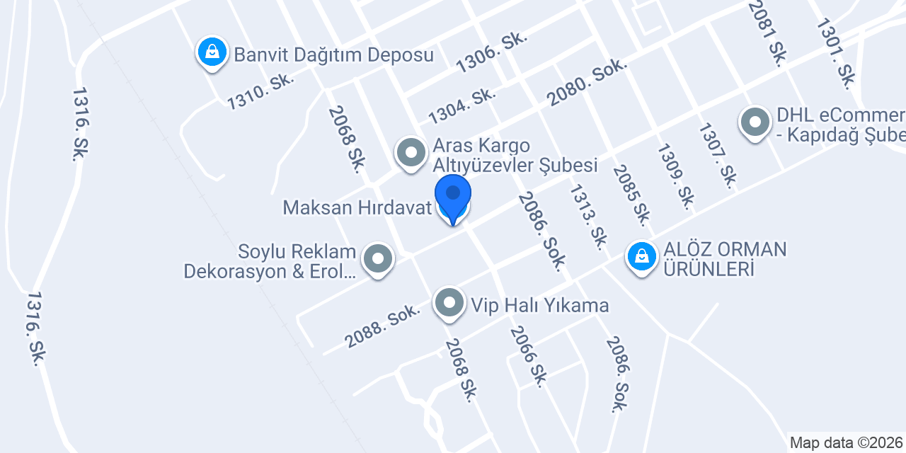 Maksan Hırdavat konumu