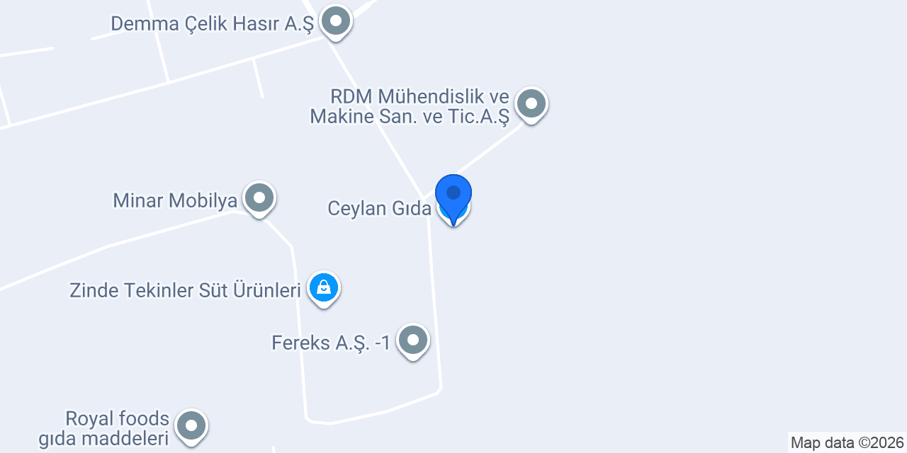 Ceylan Gıda konumu