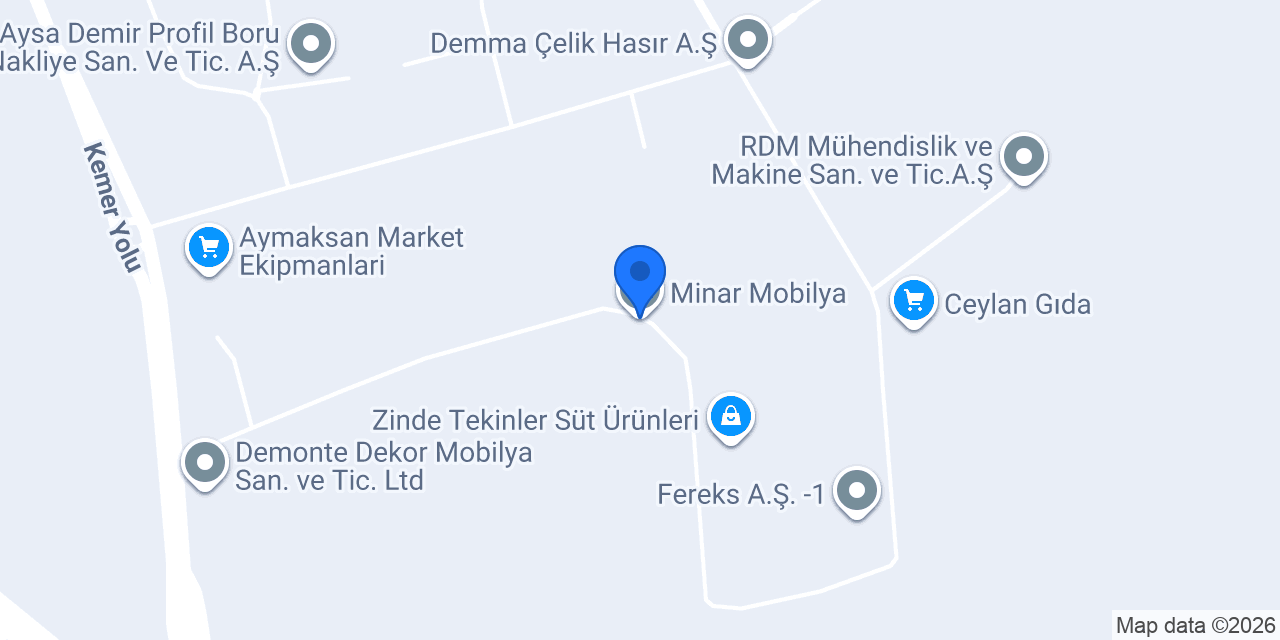 Minar Mobilya konumu