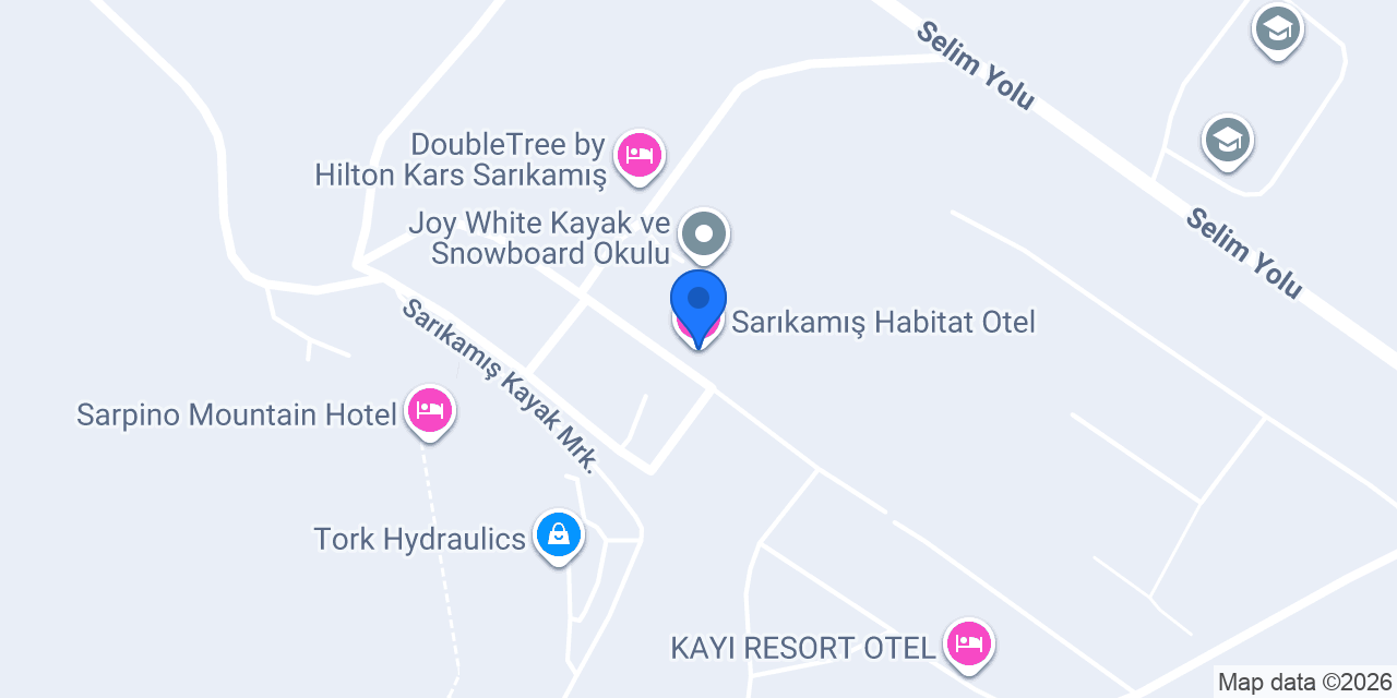 Sarıkamış Habitat Otel konumu