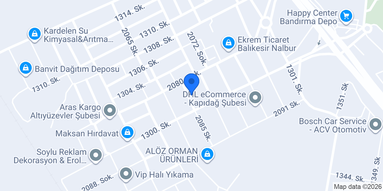 Tekin Oto konumu
