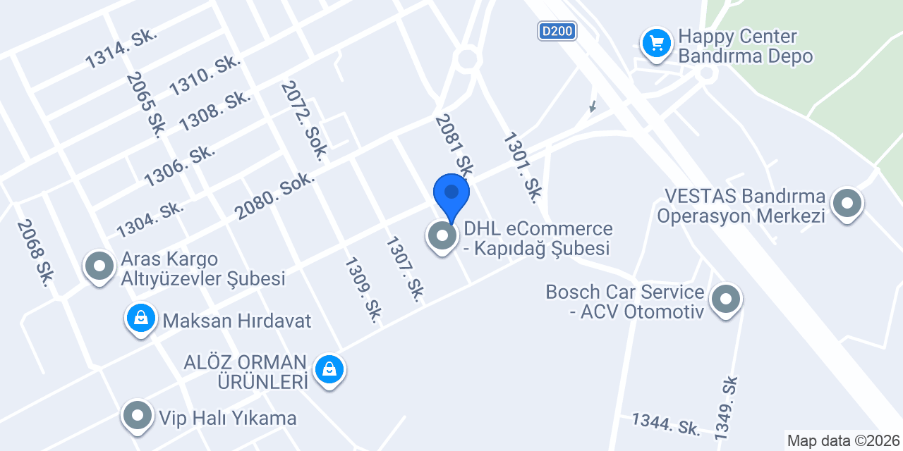 Cengiz Oto Bakım konumu