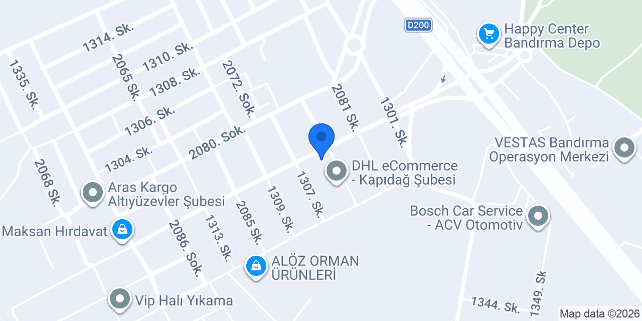 KRC Elektromarket Bandırma Şubesi konumu