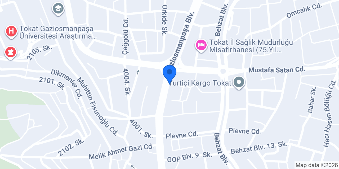 Orkide Çiçekçilik konumu