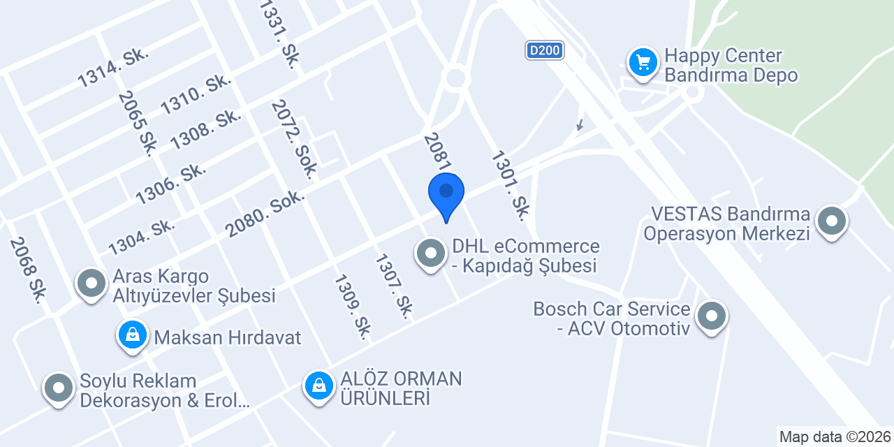 Erdal Oto konumu