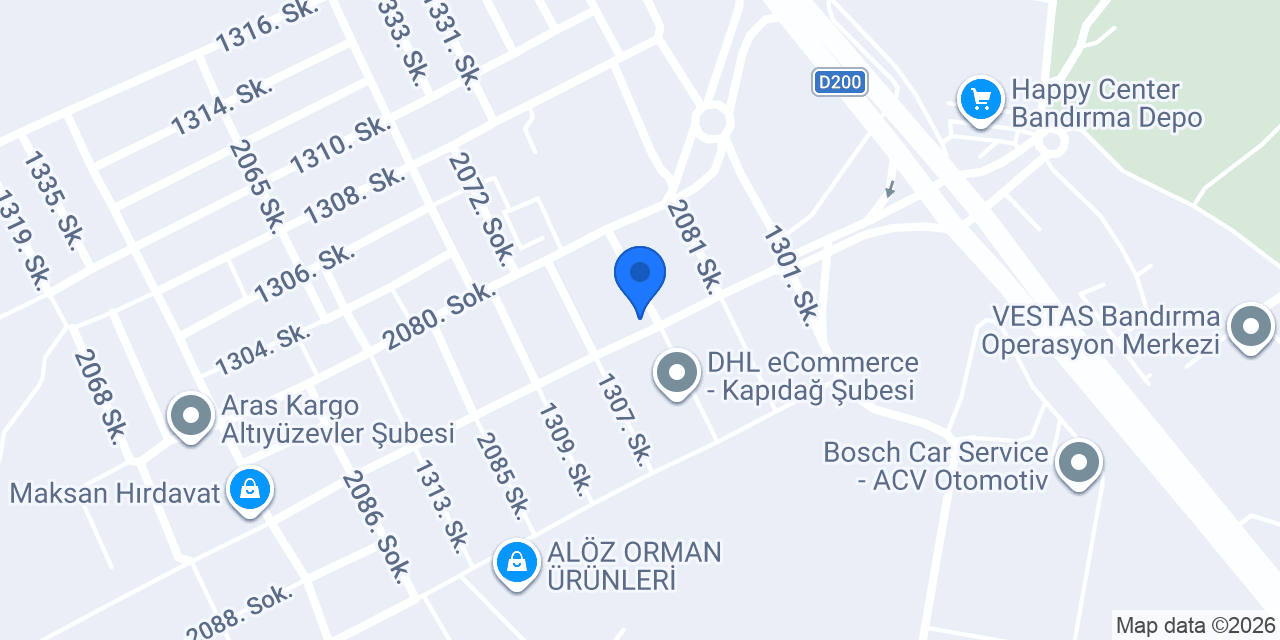 AKYILDIZ MOTORS konumu
