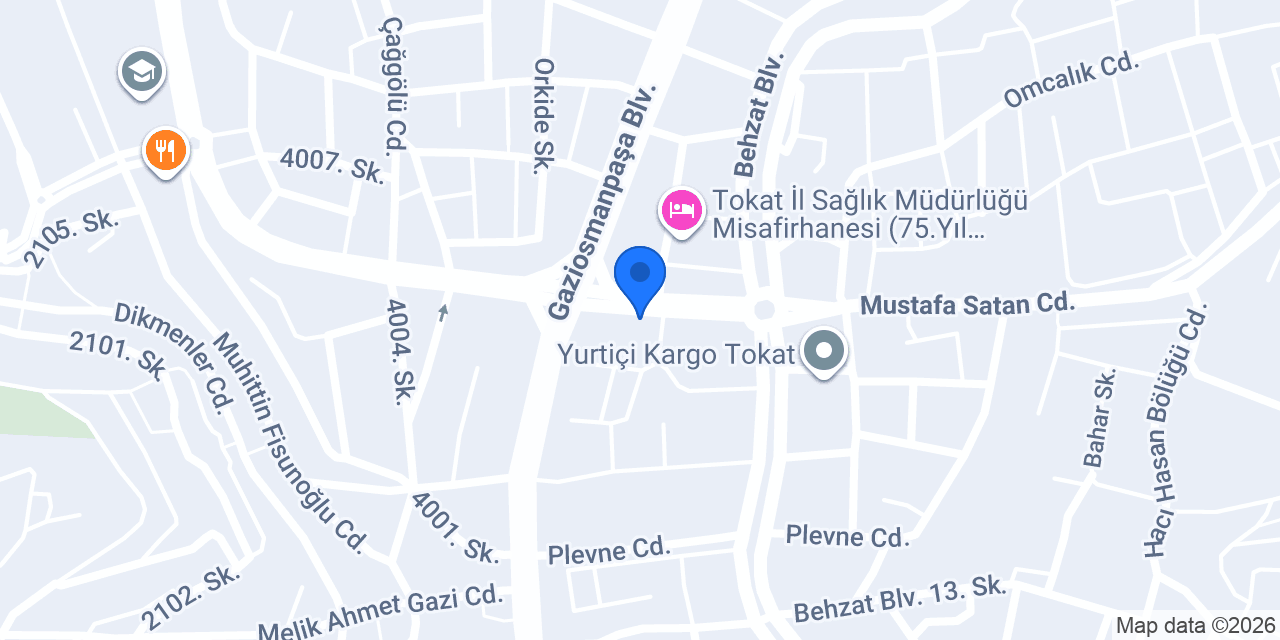 Anahtarcı Tokat - Ak Ticaret konumu