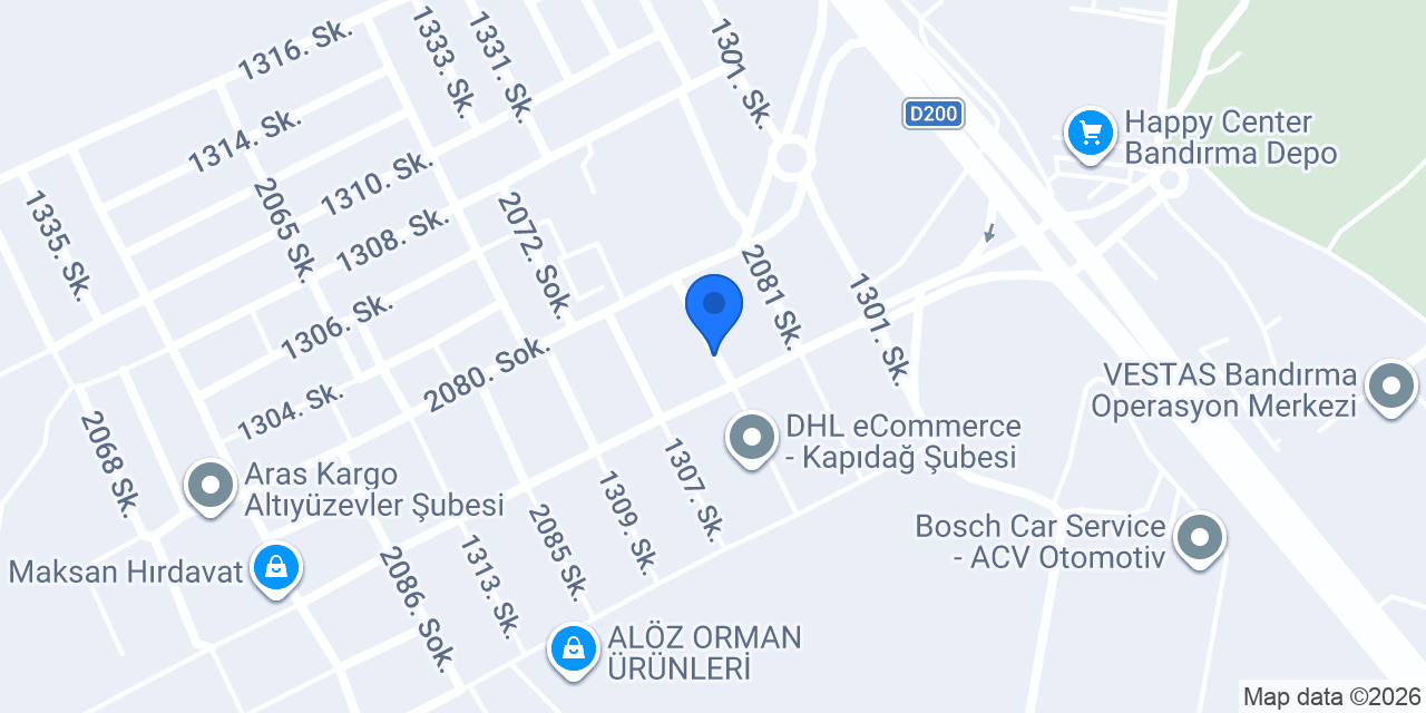 Eken Motorlu Araçlar konumu