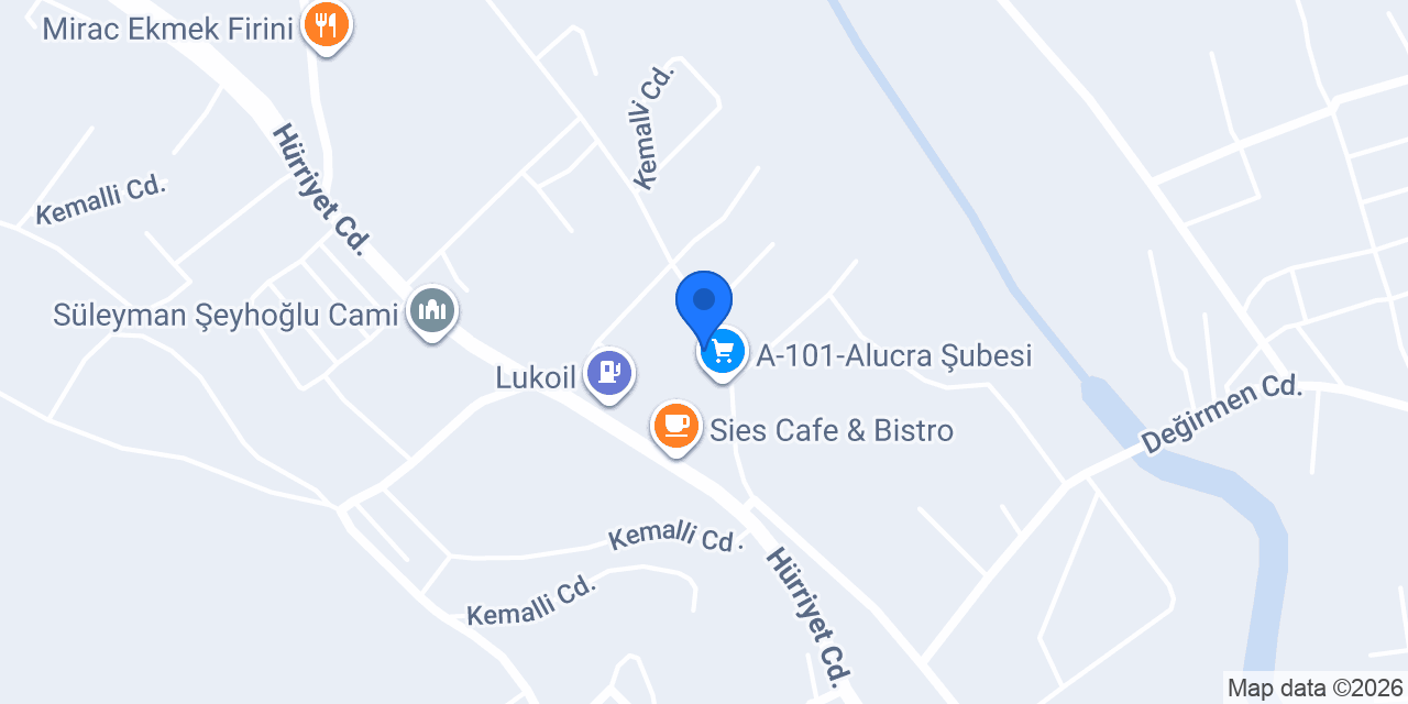 Çınar Cafe ve Restaurant konumu