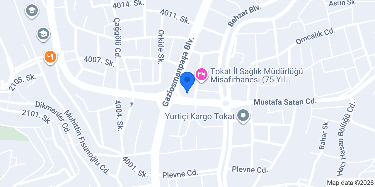 TOKAT ÇİÇEK DÜNYASI konumu
