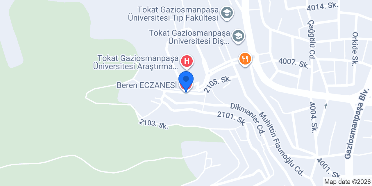 Üniversite Aslı Eczanesi konumu