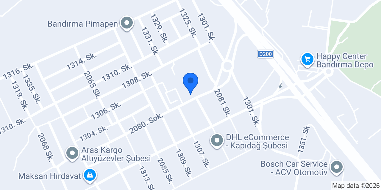 Ekrem Ticaret Balıkesir Nalbur konumu