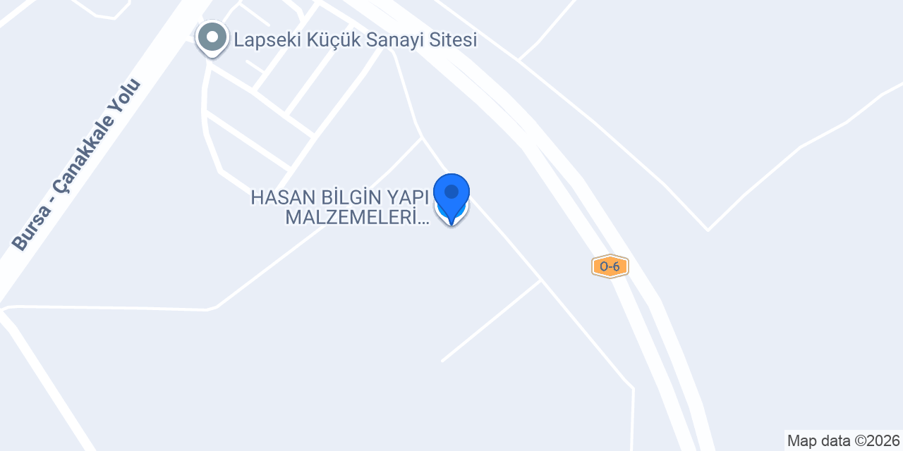 HASAN BİLGİN YAPI MALZEMELERİ MERKEZ DEPO konumu