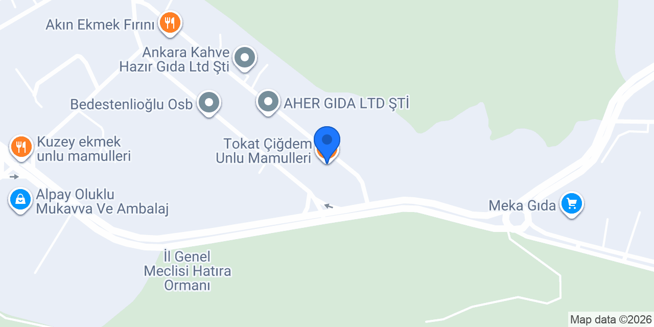 Tokat Çiğdem Unlu Mamulleri konumu