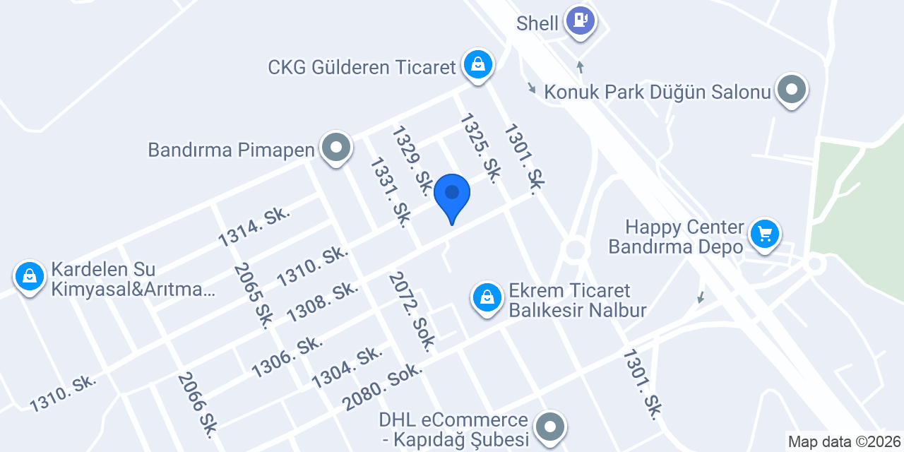 ASTOM ENDÜSTRİYEL SİSTEMLER LTD. ŞTİ. konumu