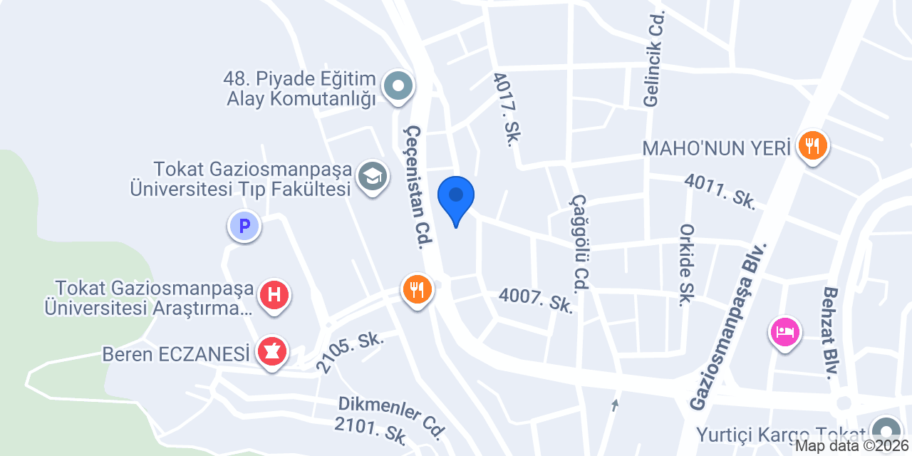 Mavi Konaklama konumu