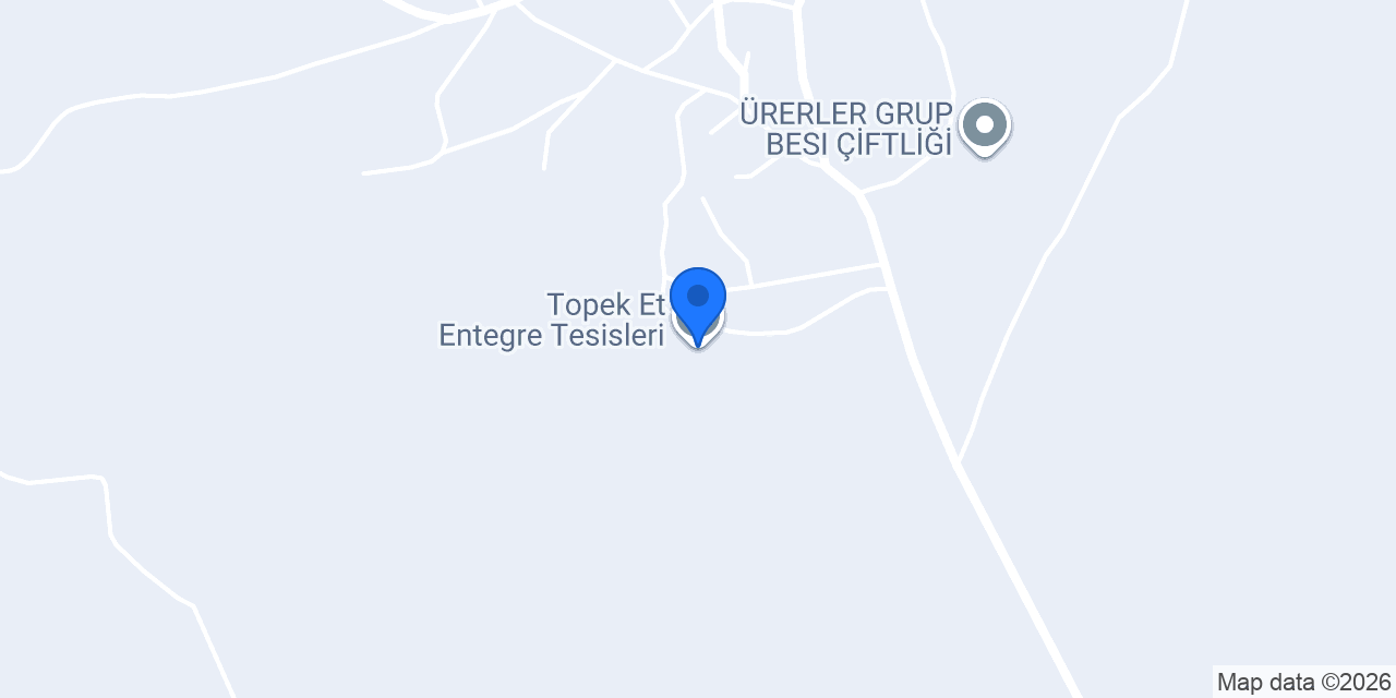 Topek Et Entegre Tesisleri konumu