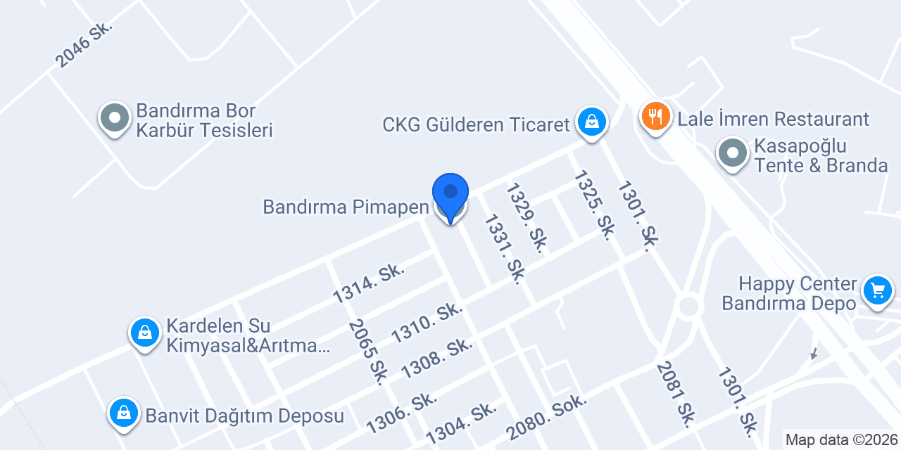 Bandırma Pimapen konumu
