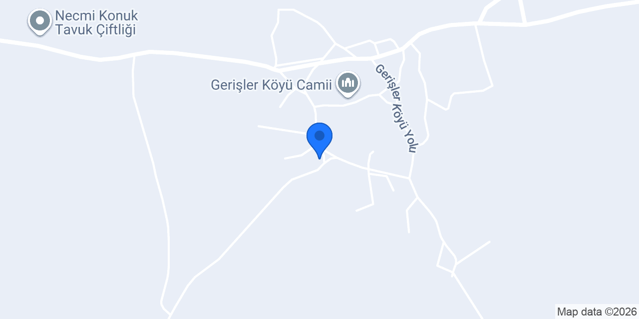 Gerişler Köyü Muhtarlığı konumu