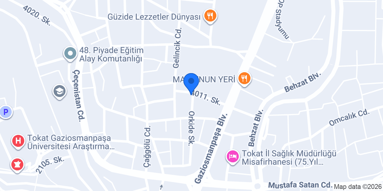 Tokat Baskı Merkezi konumu