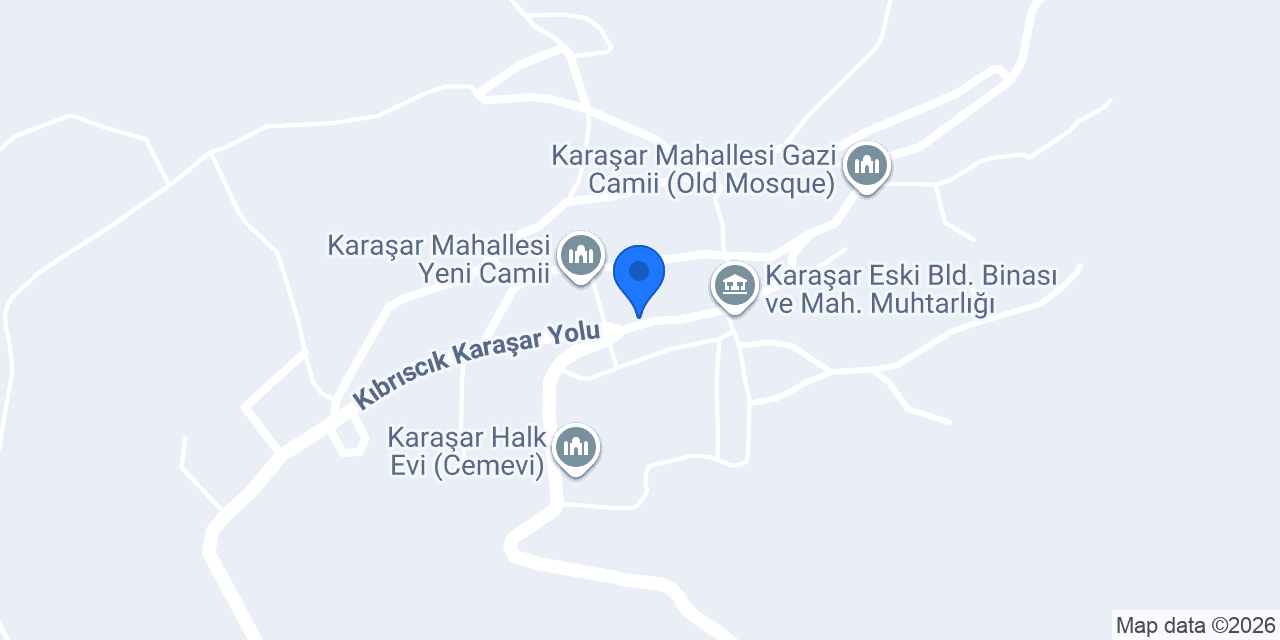 Karaşar Sağlık Ocağı konumu