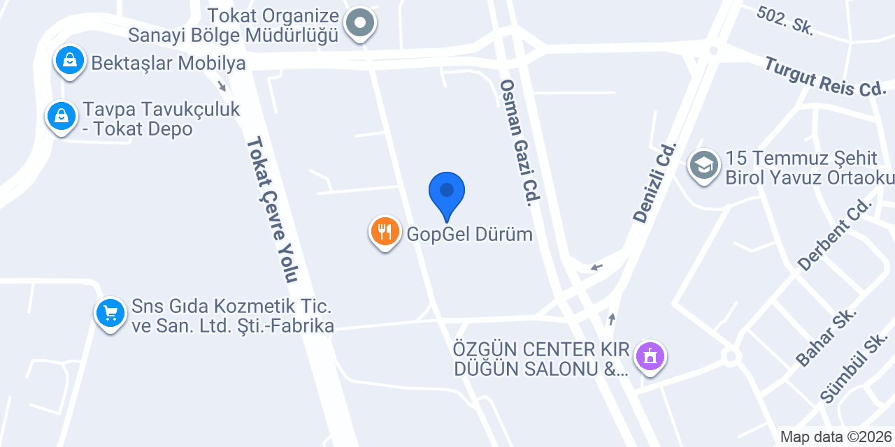 Şahin Tarim Makinalari konumu