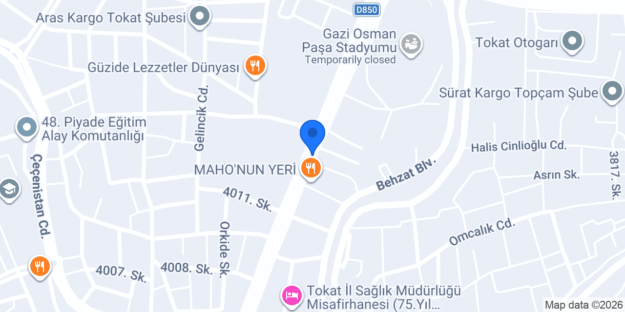 TOKAT SEÇİL SİGORTA konumu
