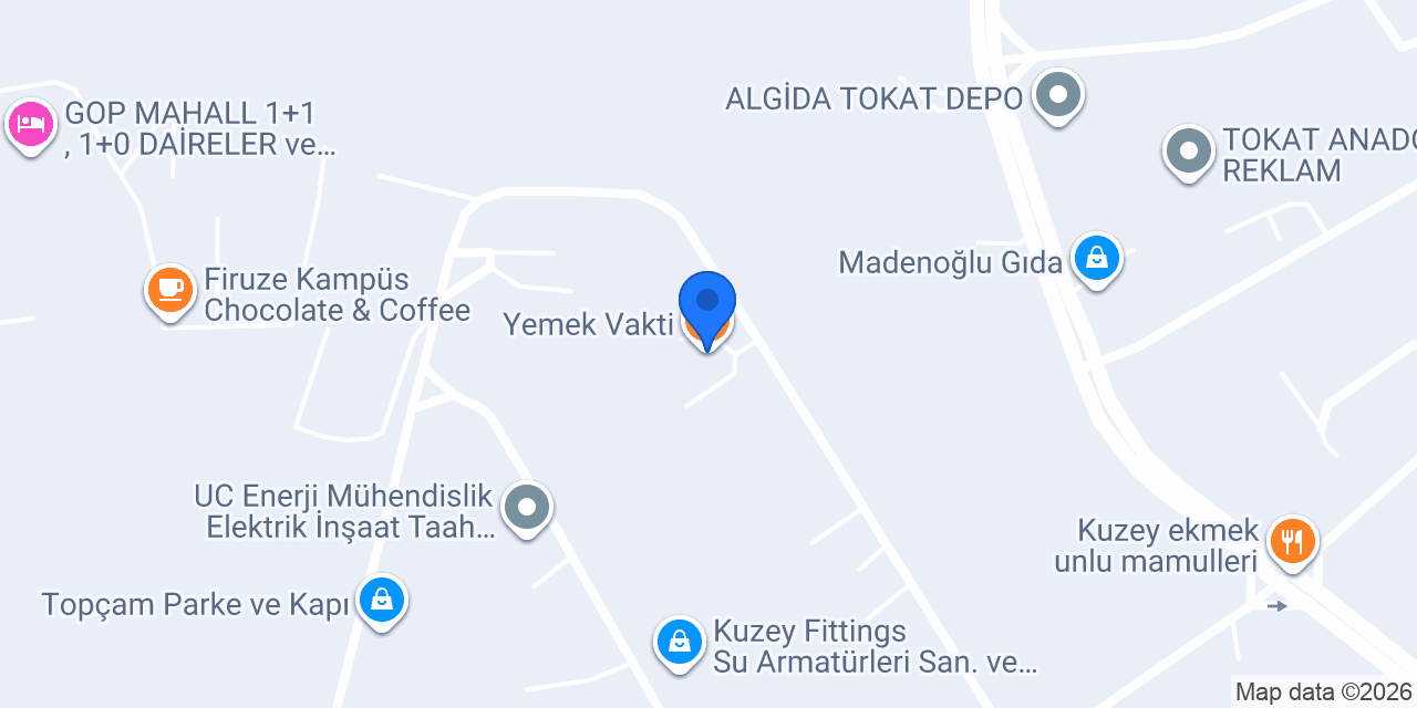 Yemek Vakti konumu