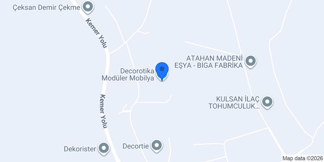 Decorotika Modüler Mobilya konumu