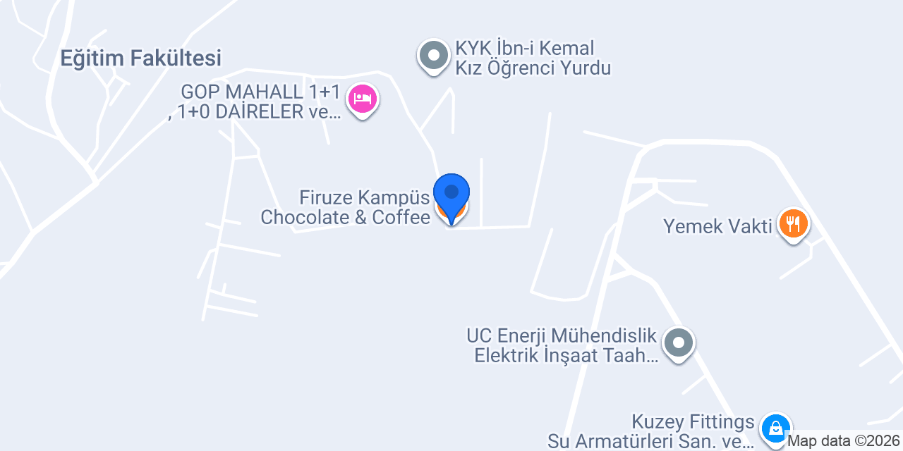 Firuze Kampüs Chocolate & Coffee konumu