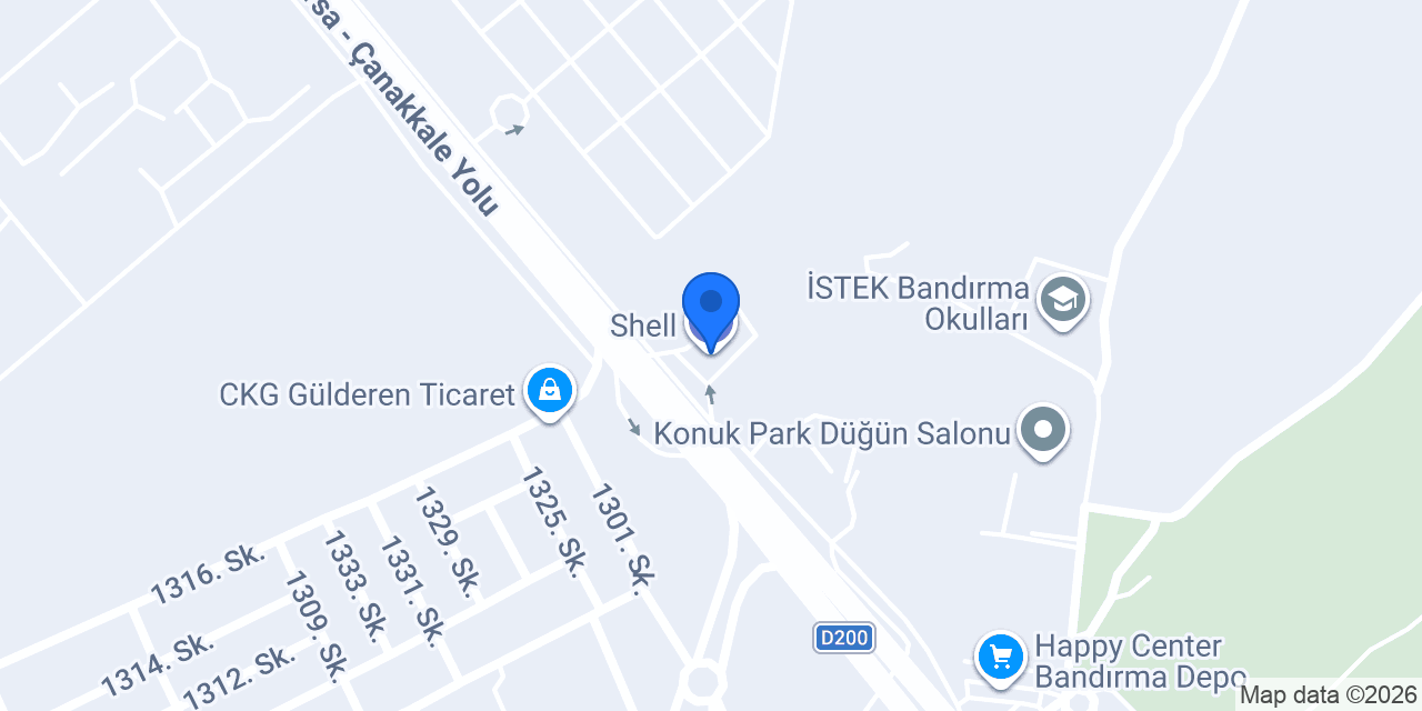 Shell konumu