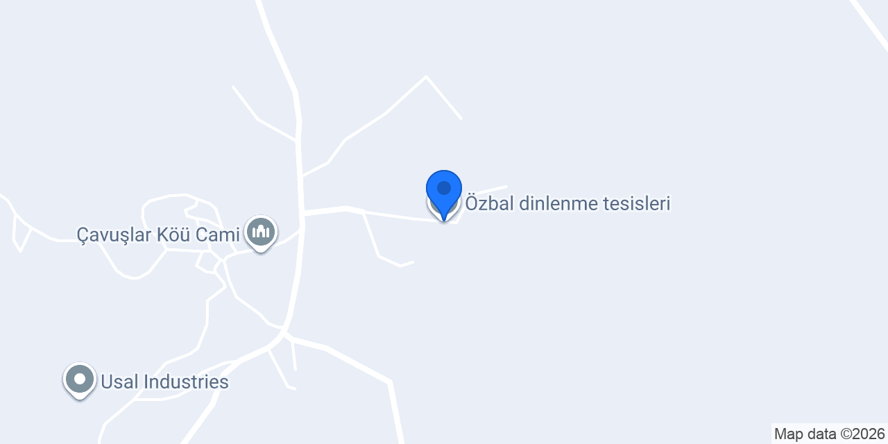 Özbal dinlenme tesisleri konumu