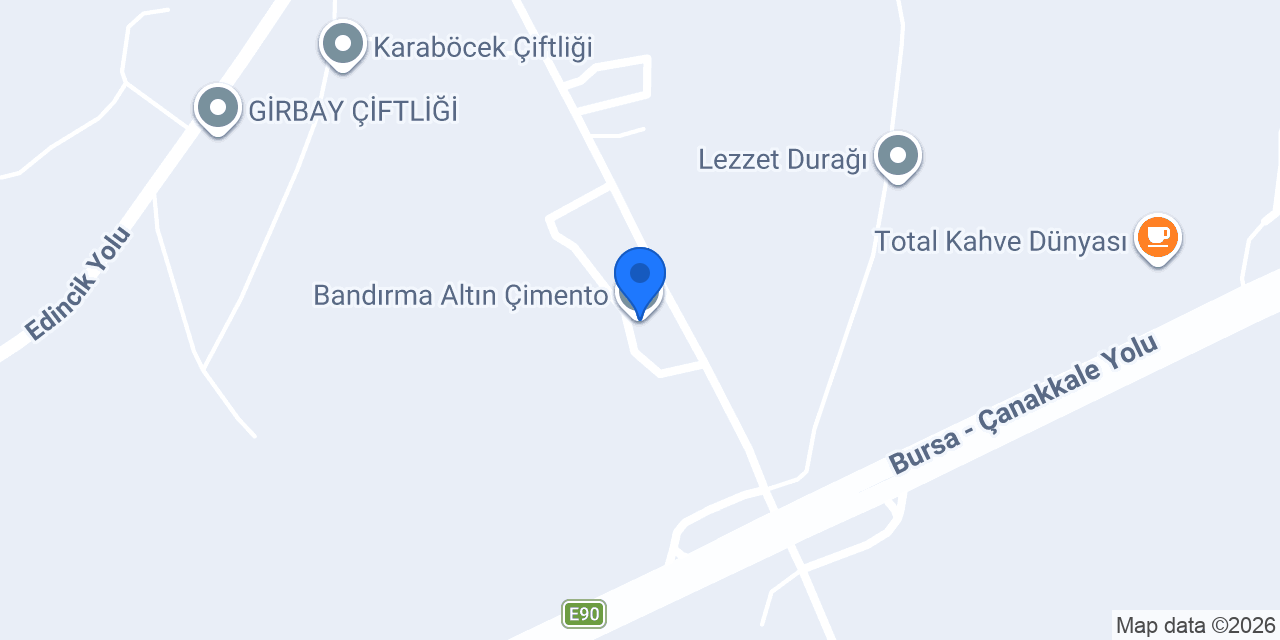 Bandırma Altın Çimento konumu