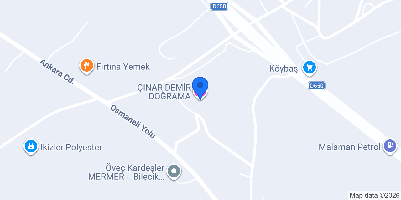 ÇINAR DEMİR DOĞRAMA konumu