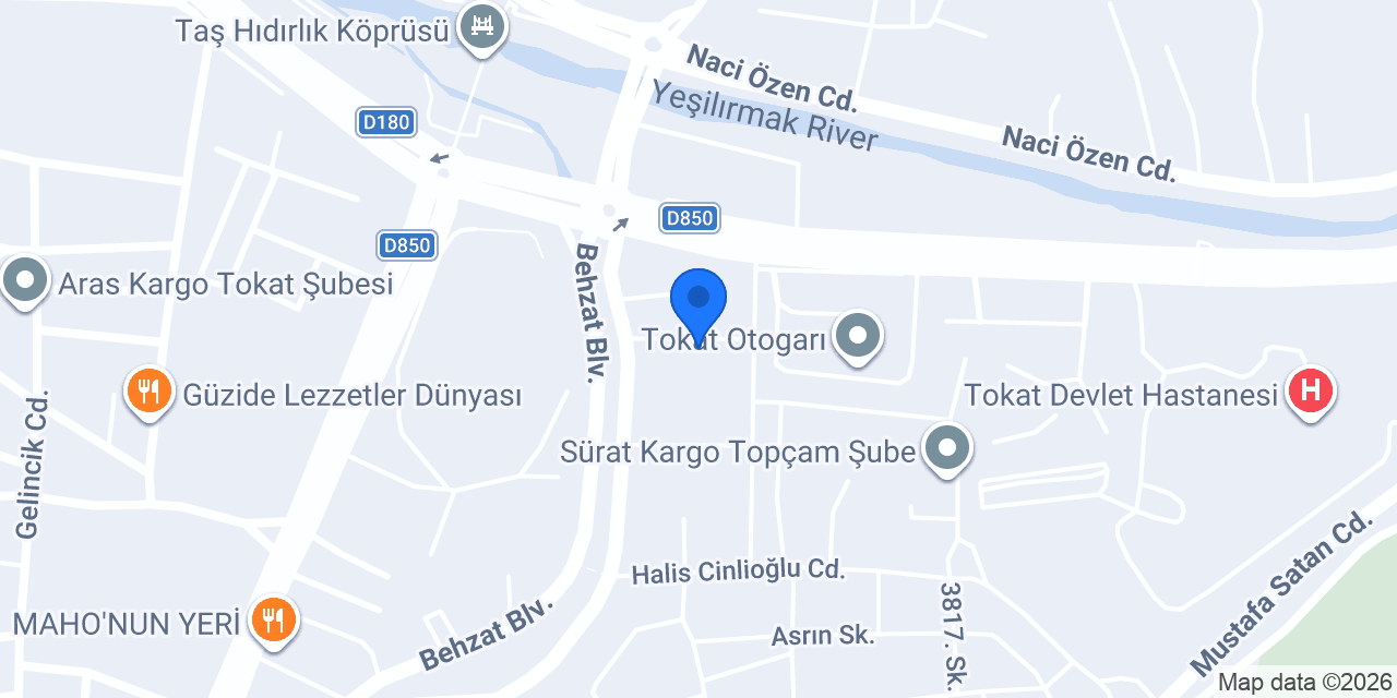 AYCIL AUTO TOKAT konumu