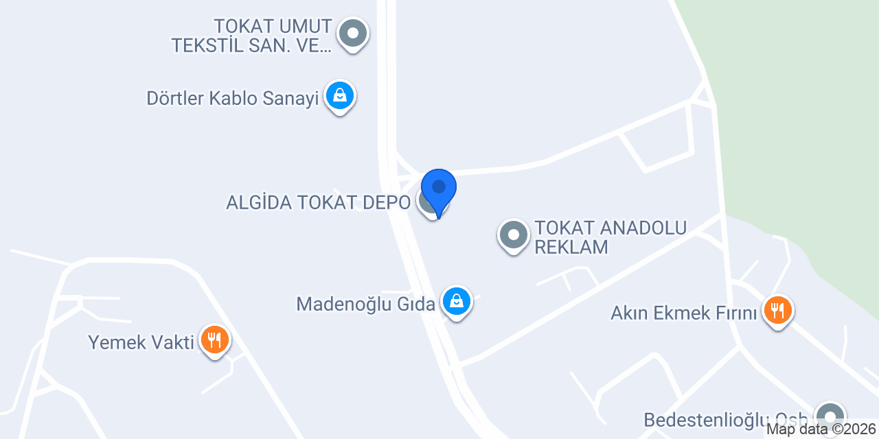 ALGİDA TOKAT DEPO konumu