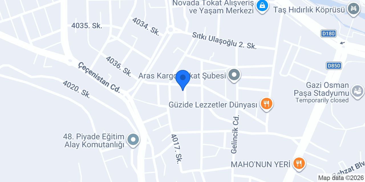 YK GARAGE konumu