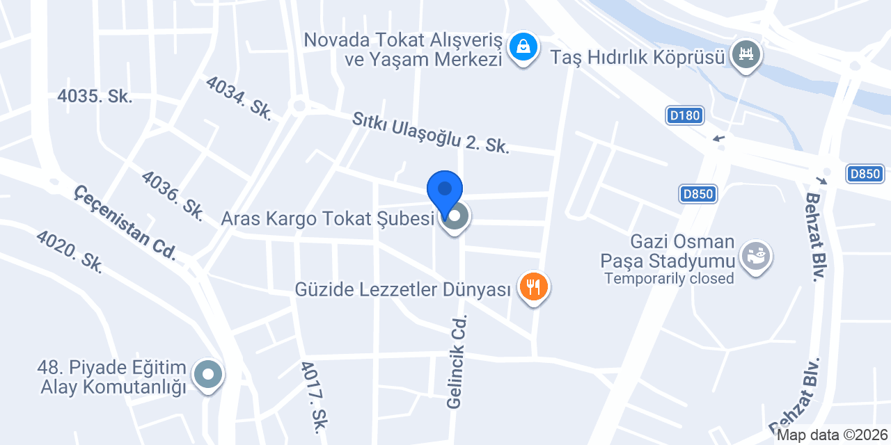 Nova Tekel Market konumu