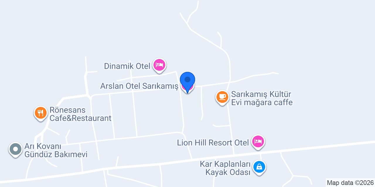 Arslan Otel Sarıkamış konumu