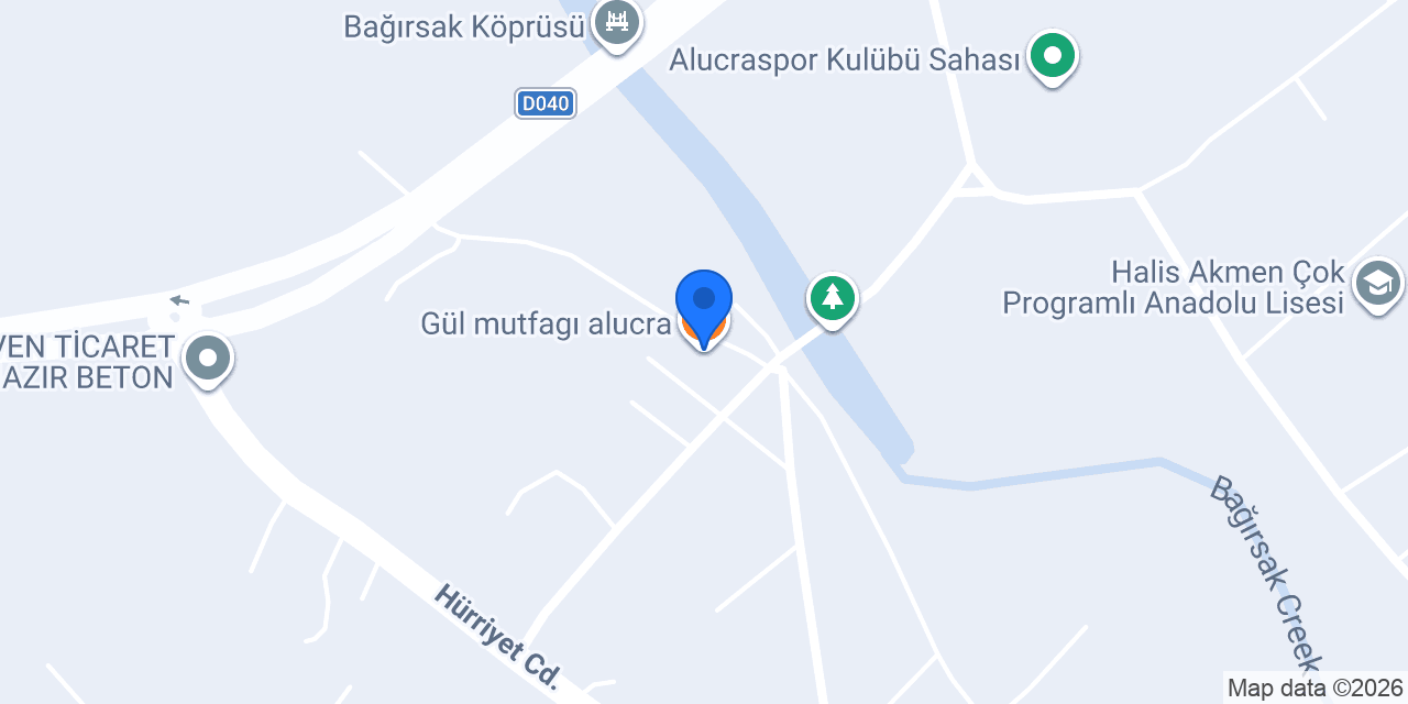 Gül mutfagı alucra konumu