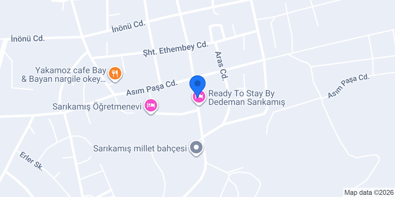 ALADAĞ OTEL - SARIKAMIŞ Kayak Oteli konumu