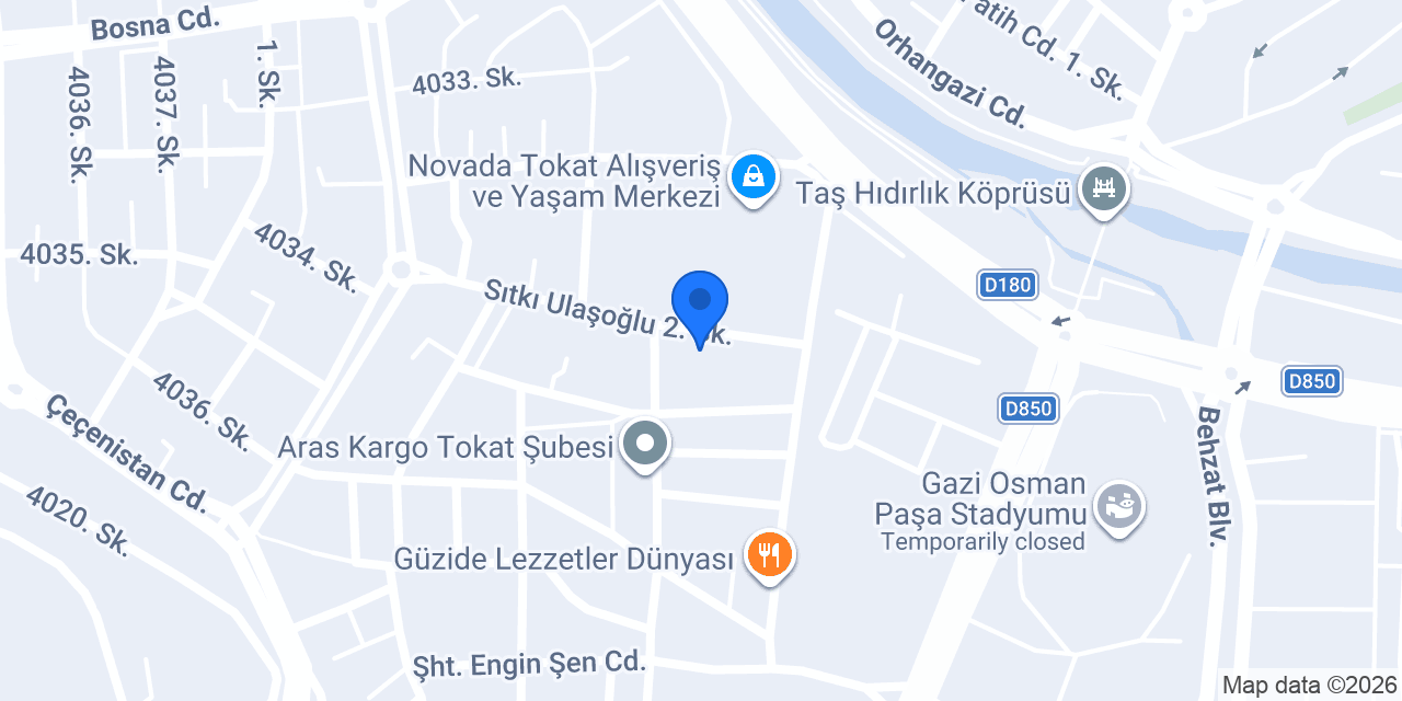 Fizyolife Tokat konumu