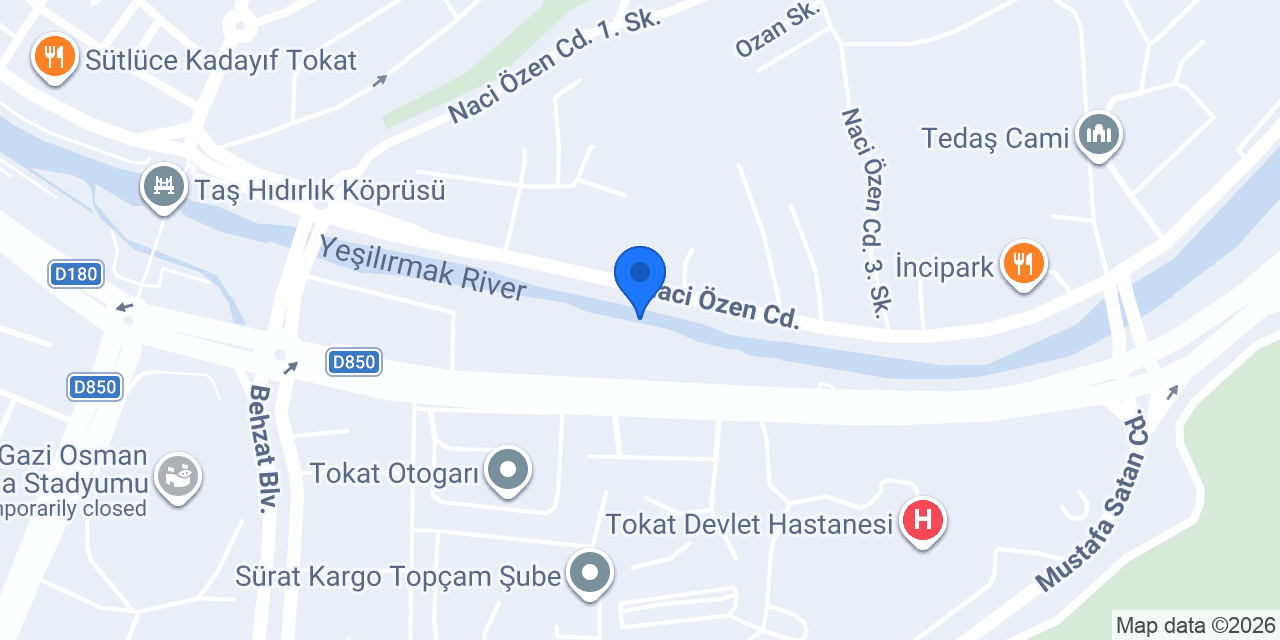 Mahzen Cafe Niksar konumu